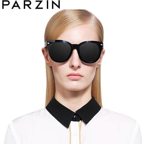 PARZIN Polarized Sunglasses MenBrand Design Women TR90 Colorful Film Oversized Sun Glasses Female Shades 89855