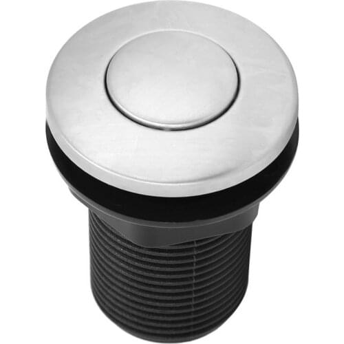 1Pcs 32mm Metal Push Button Switch Garbage Scrap Air Switch Automatic Self-lock Button + Pneumatic Air Hose Kit