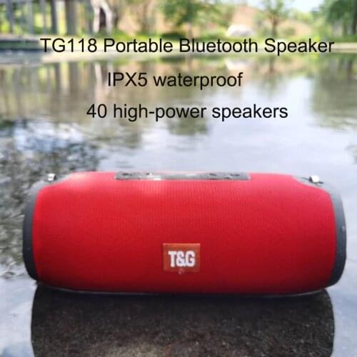 TG118 40W Bluetooth Speaker Portable Speaker Sound Bar for Computer Music Playe Center Boom Box Bluetooth Column FM radio tf aux