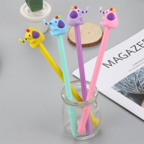 Factory Direct Creative new cute elephant neutral pen students learn stationery simple animal Signature pen