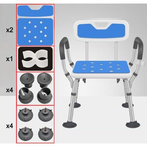 Adjustable Elderly bathroom seat anti-skid bath chairs for elderly squat toilet stool for shower special chair home chair seat