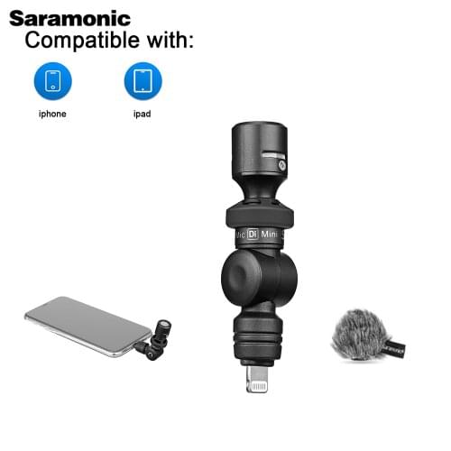 Saramonic SmartMic UC Di Smartphone Vlog Microphone Video Audio Recording for iPhone 11 Pro Max 8 7 X Type-C Port for Android