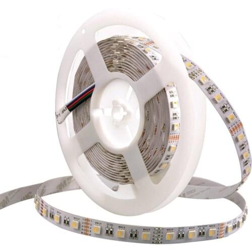 5M 5050 RGBW Led Strip Lights RGBWW Led Strips Lighting 4 In 1 Flexible Led Strip 5pin 60leds/m 12v/24v Waterproof Mixed Color