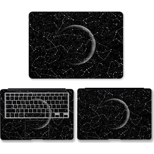 Starry Sky 3 Sides Laptop Skin Cover Sticker Decal for MacBook Pro Retina Air 13 15 12 11 A1465/A1466 Computer Vinyl Stickers