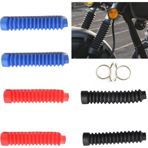 Universal Motorcycle Rubber Front Fork Dust Cover Boots Shock Absorber For Harley Honda Yamaha Ducati