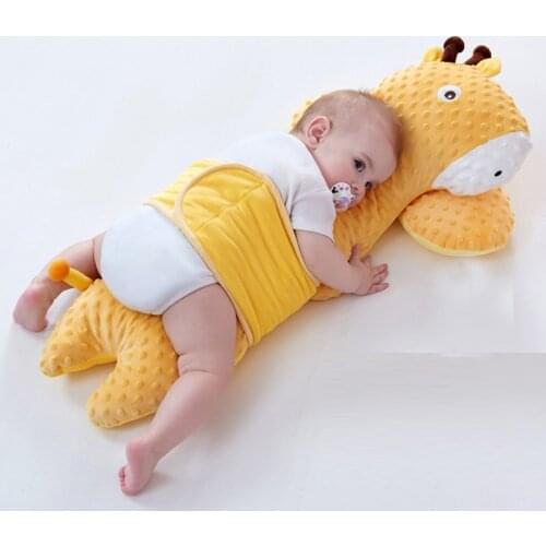 Baby Soothing Pillow Doll Plush Toy Childrens Sleeping Pillows Newborn Soft Baby Bed Bumper Crib Pad Protection Bedding Cushion
