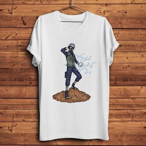 Hatake Kakashi Raikiri Thunder Break funny Japan anime t shirt men new short casual tshirt unisex manga streetwear tee