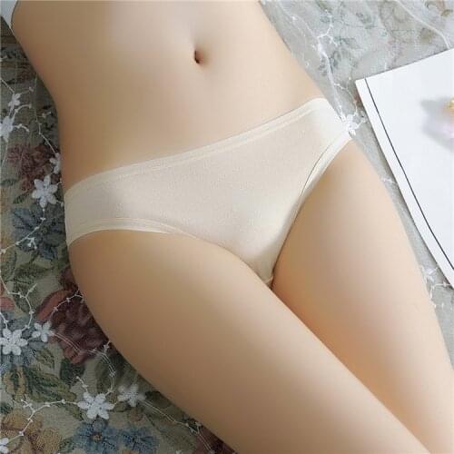 Women cotton white color sexy underwear ladies underwear panties lingerie bikini pants thong g-string 1pcs/lot ac165
