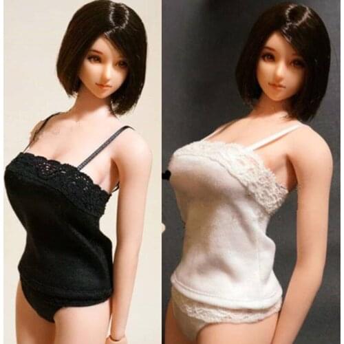 1/6 Sexy Female Sleepwear Lace Camisole Shorts Lingerie Underwear pyjama femme for Action Figures Model Toy