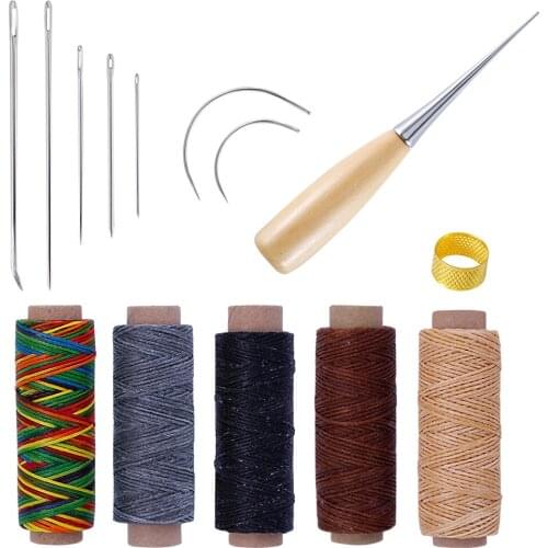 14PCS Sewing Leathercraft Tool Sets DIY Hand Stitching Tools for Leather Working