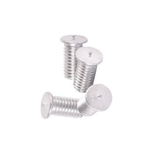 30Pcs M4 Aluminum No step welding Screw Headless spot Plant nail Weld Stud Thread Length 8mm-35mm