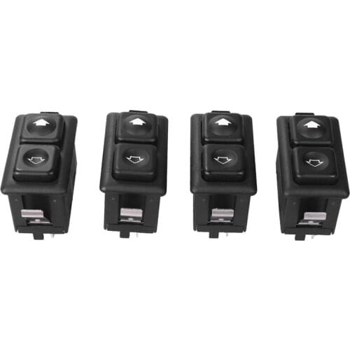 4Pcs Power Window Sunroof Switch Illuminated For Bmw E30 E24 E28 From 09/1986 61311381205 / 61 31 1 381 205
