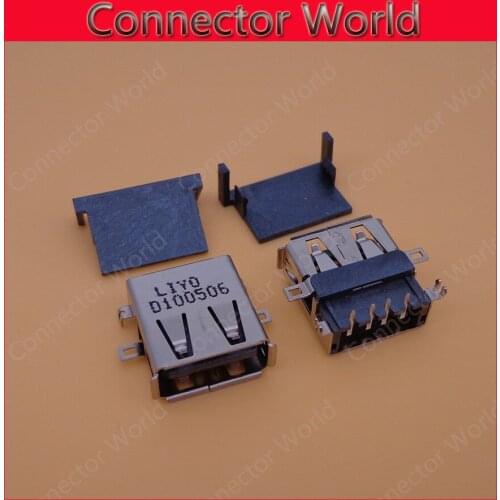 5-100pcs/lot Laptop micro mini USB Jack socket USB Connector USB 2.0 female FixedDIP