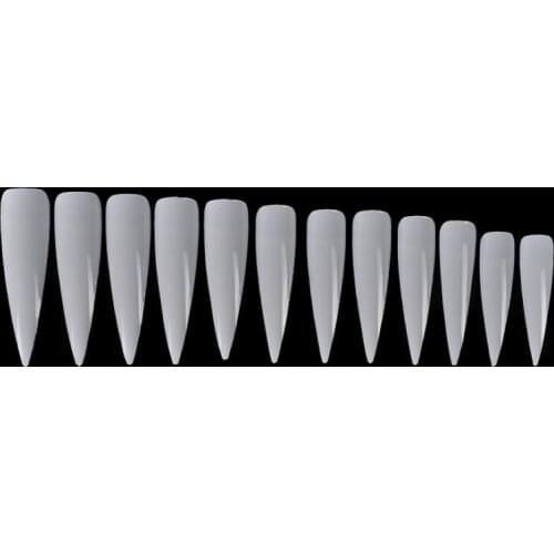 5 Bags/60pcs Ballerina Coffin Fake Nails Nail Tips False Fake Acrylic Nail Clear Natural White DIY Beauty Tools