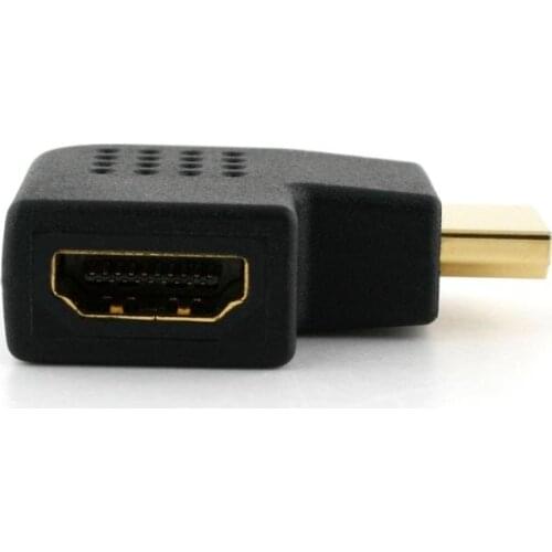 2016 FEDEX/DHL 100pcs / lots Vertical right angled HDMI 1.4 Male to Female turning adapter 90