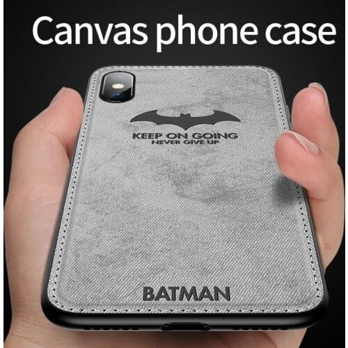 Skeypaik Built-in Magnet Shockproof Silicone Soft Canvas Cloth Deer Phone Case For Apple iPhone X XS XR MAX 7 8 Plus Back Cover