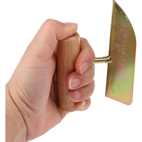 Wooden handle putty knife scraper Drywall Corner shovel Yin Yang Puller for Diatom mud home construction tool
