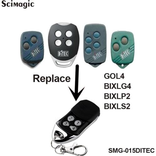 Ditec GOL4 Ditec BIXLP2 Compatible Remote Control Transmitter DITEC Garage Gate Door Opener 433,92Mhz Rolling Code