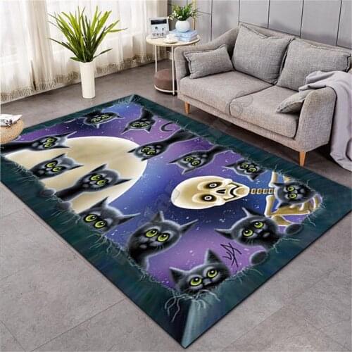 Funny Cat 3D Printed Play Mat Board Game mat map Large Carpet for Living Room Cartoon Rugs Maze 03