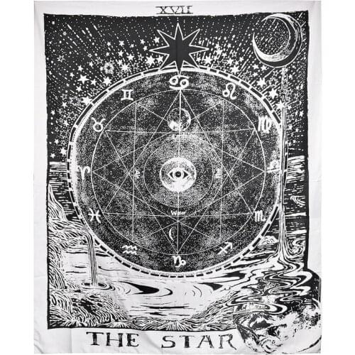 Indian Wall Hanging Tapestry Tarot Moon Sun Bedspread Bohemian Throw Cover Decorations