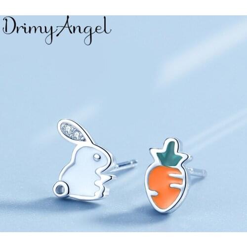 Beautiful Vintage Rabbit Stud Earrings For Women Girls Geometric Ear Jewelry Statement Earring Birthday Gifts