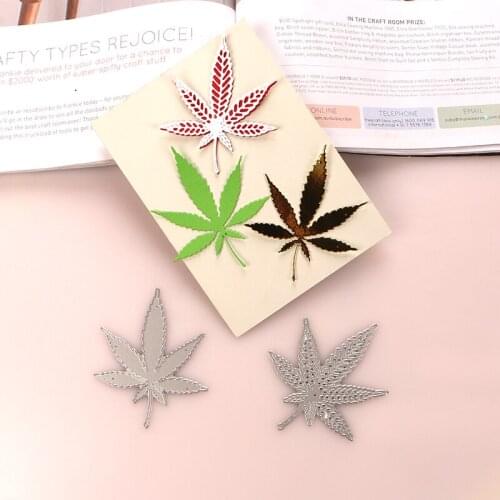 DUOFEN METAL CUTTING DIES maple leaves cutout solid stencil DIY Scrapbook Paper Album 2020 new