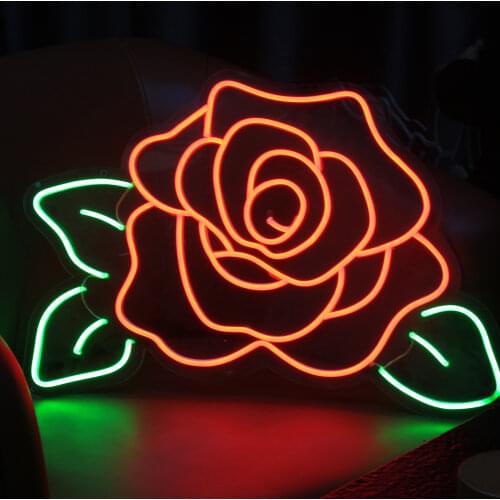 Custom Made Neon Sign Flower visual LED Light Flex Neon Handmade for Beer Bar Shop Logo Pub Store Club Nightclub wall decoration
