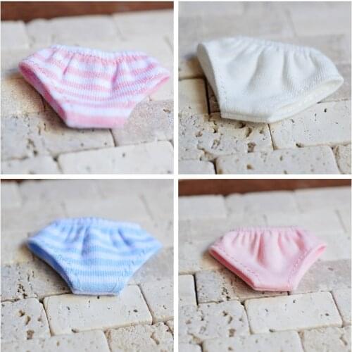 1PCS Dolls Underwear Briefs For Blyth Dolls Knickers for Azone Licca Barbi 1/6 Dolls Panties for Blyth Doll House 6 Colors