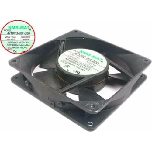 NMB-MAT 4710PS-20T-B30 B00 AC 200V 14/11W 120x120x25mm Server Cooling Fan