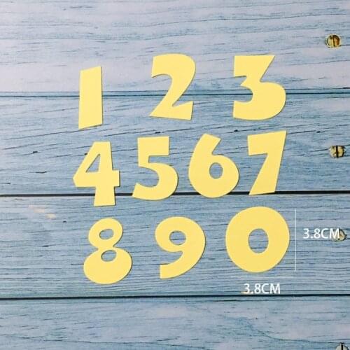 0-9 Numbers Metal Cutting Dies Stencils DIY Embossing Scrapbooking for Album Photo Decorative DIY Paper Cards Stamping New Dies