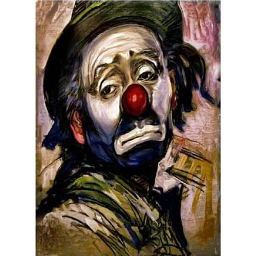 Full Square/ Round Drill 5D DIY Diamond Painting "Character clown" beads with Embroidery Cross Stitch 5D Home Decor gift WG1068