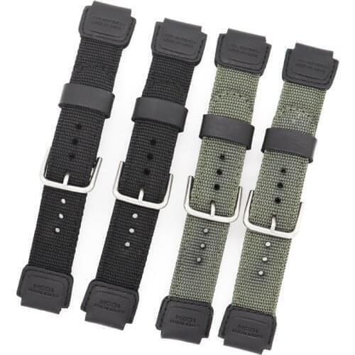 Nylon Watch band for Casio SGW300H SGW400H SGW-500H Strap Bracelet for casio SGW-400H SGW500H watchband SGW-300H Sport wristband