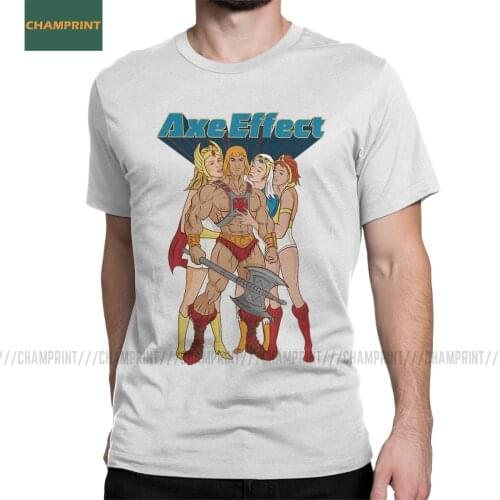 The Axe Effect He Man He-Man Masters Of The Universe Mens T Shirts Skeletor 80s She-Ra Beast Tees Short Sleeve T-Shirt Cotton