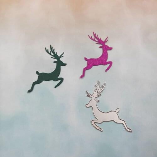 Carbon Steel Christmas deer Cutting Die Embossing Stencil Template Mold DIY Paper Art Handcraft Scrapbook Bookmark Card Decor