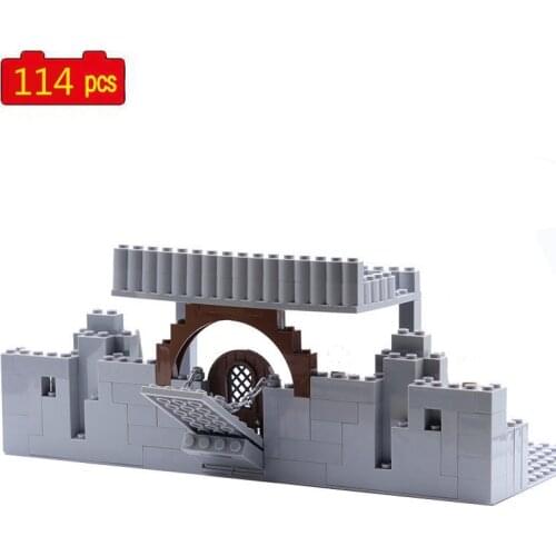 Military Series Medieval City Wall Border Tower MOC Accessories Building Blocks Bricks Toys Gifts