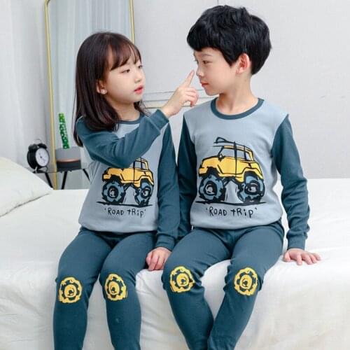 Winter Toddler Baby Girls Clothes Pajamas Sets Boys Pyjamas Kids Homewear Cotton Nightwear Childrens Home Clothes Pijamas Suit