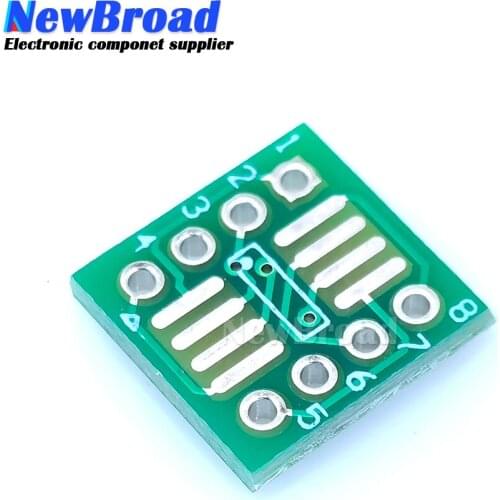 100PCS TSSOP8 SSOP8 SOP8 SOP-8 SOP SMD to DIP8 Transfer Board DIP Pin Board Pitch Adapter