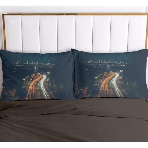 2pc Pillow Case Pillowcase 50x70 50x75 50x80 50x90 80x80 70x70 Decorative Pillow Cover Road Bedding pillowslip