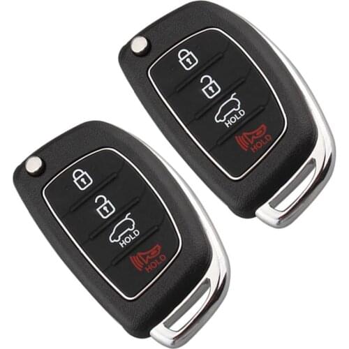 2x Keyless Entry Remote Car Smart Key Fob Case Shell Button Pad Cover for Hyundai