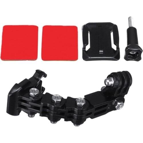 T8WC Motorcycle Helmet Chin Mount Kit Holder Bracket /4-Way Turnable Arm Clip Compatible with Hero 9 8 7 6 5 4/Yi 4K/Sicam/Eken