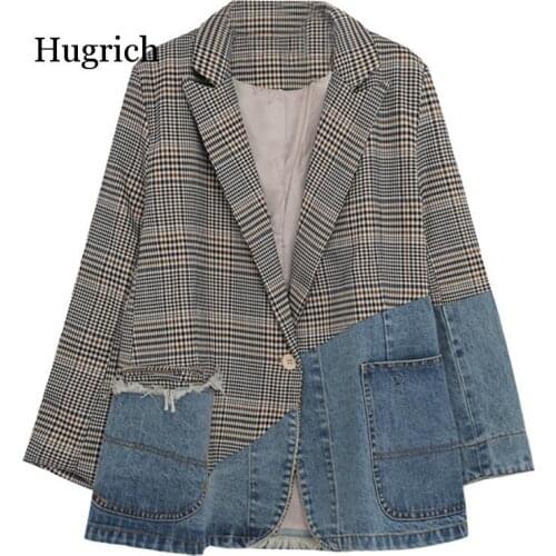 Женские джинсовые пиджаки Hugrich China At AliExpress