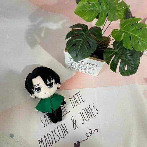 Attack On Titan Levi soldier plush doll Rivaille Ackerman stuffed 20cm Toy Gifts