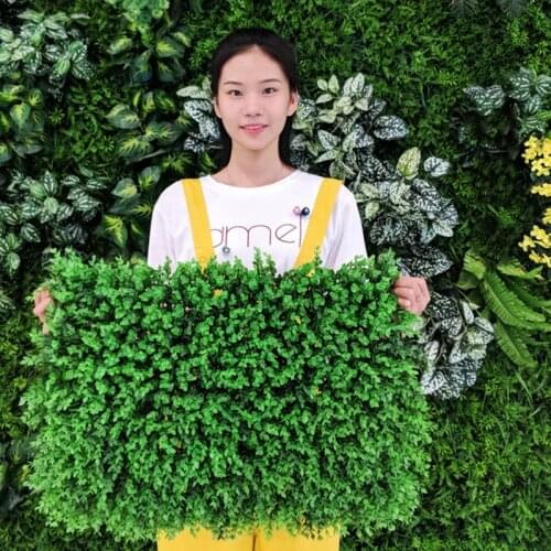 Artificial Plant Lawn Grass DIY Background Wall Simulation Grass Leaf Wedding Home Decoration Green Carpet Turf Office Decor