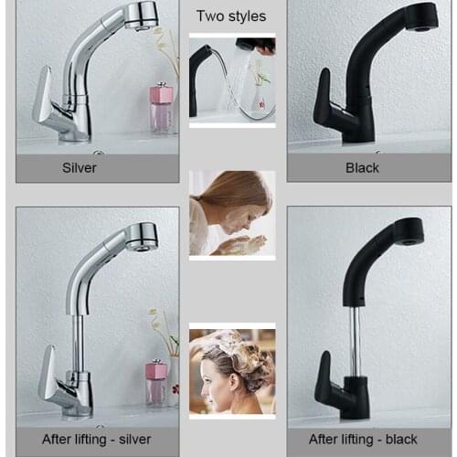 Kitchen Faucet Pull Out Kitchen Sink Water Tap Single Handle Mixer Tap 360 Rotation Kitchen Faucet Home Improvement for Kitchen