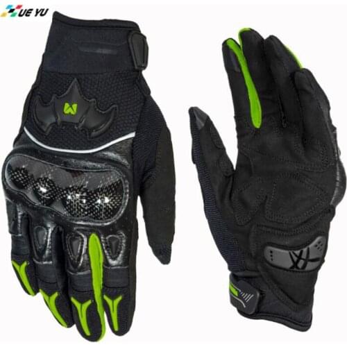 XUEYU Motorcycle Gloves Men Leather Breathable Motocross Guantes Moto Loves Off-Road Motorbike Full Finger Touch Screen Gloves