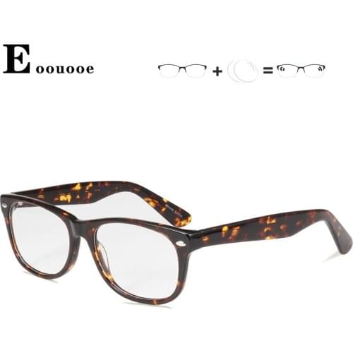 Pilot Fashion Acetate Glasses Frame Women Men Prescription Eyewear Oculos de sol 1.61 Index anti blue light Optical Glasses