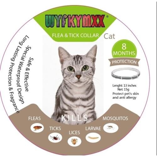 Cat Fea Collar Any Size Available 13inches 8 Month Protaction Gray Flea Collar for cats