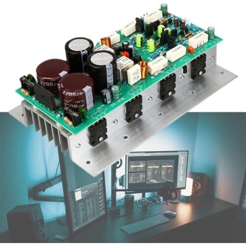 Stereo High Power DIY Speaker Amplifier Board AC24-36V Equipped with Dual Filter Capacitors & Built in Rectifier