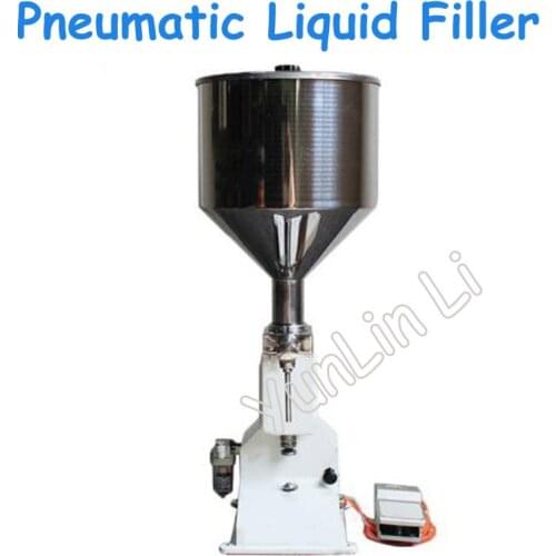 Pneumatic Liquid Filling Machine Small Dose Stainless Steel Filling Machine Large Capacity Paste Filler A02