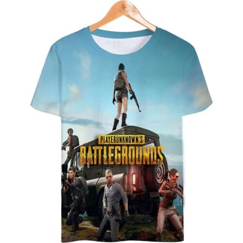Hot Game PUBG 3D t shirt Men/women Fashion Playerunknowns Battlegrounds Mens t-shirt PUBG 3D Print tshirt Plus Size Clothes